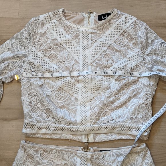 Lulus white lace 2-piece dress - Picture 8 of 8